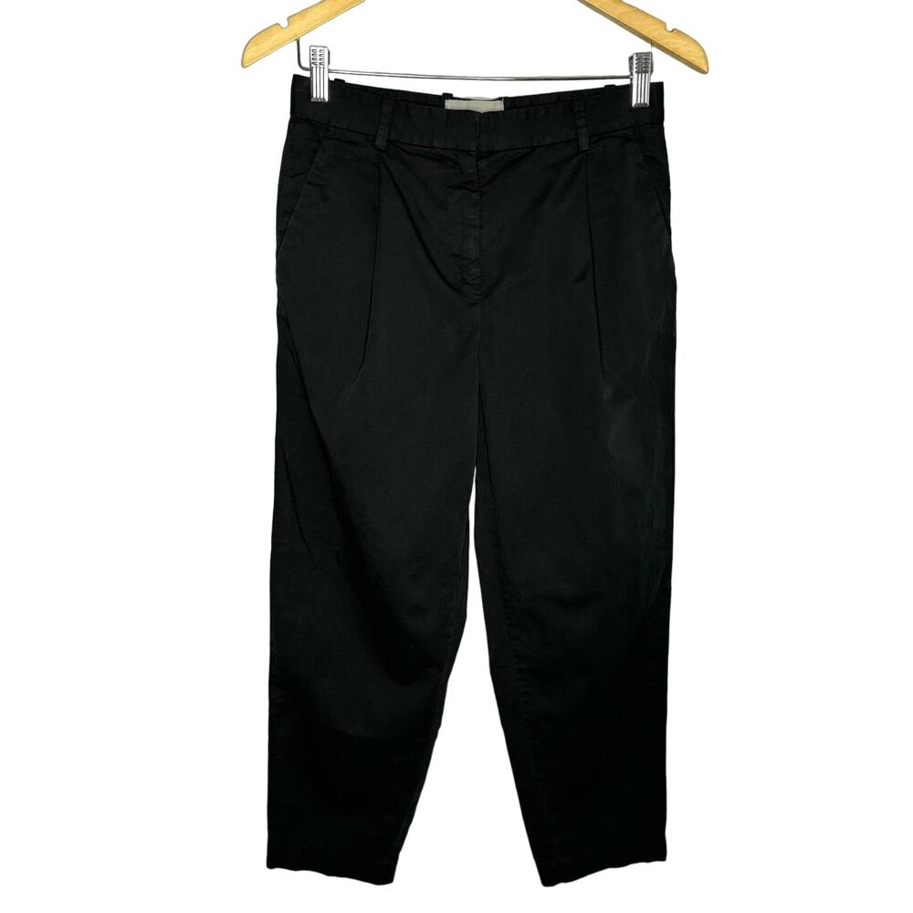 Everlane The Slouchy Chino Pant Black High Rise Cotton Casual Sz 0 Casual - Picture 2 of 9